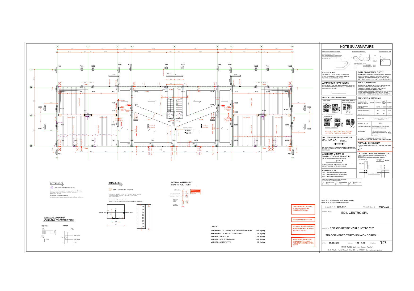 tavole progetto realizzazione edificio
