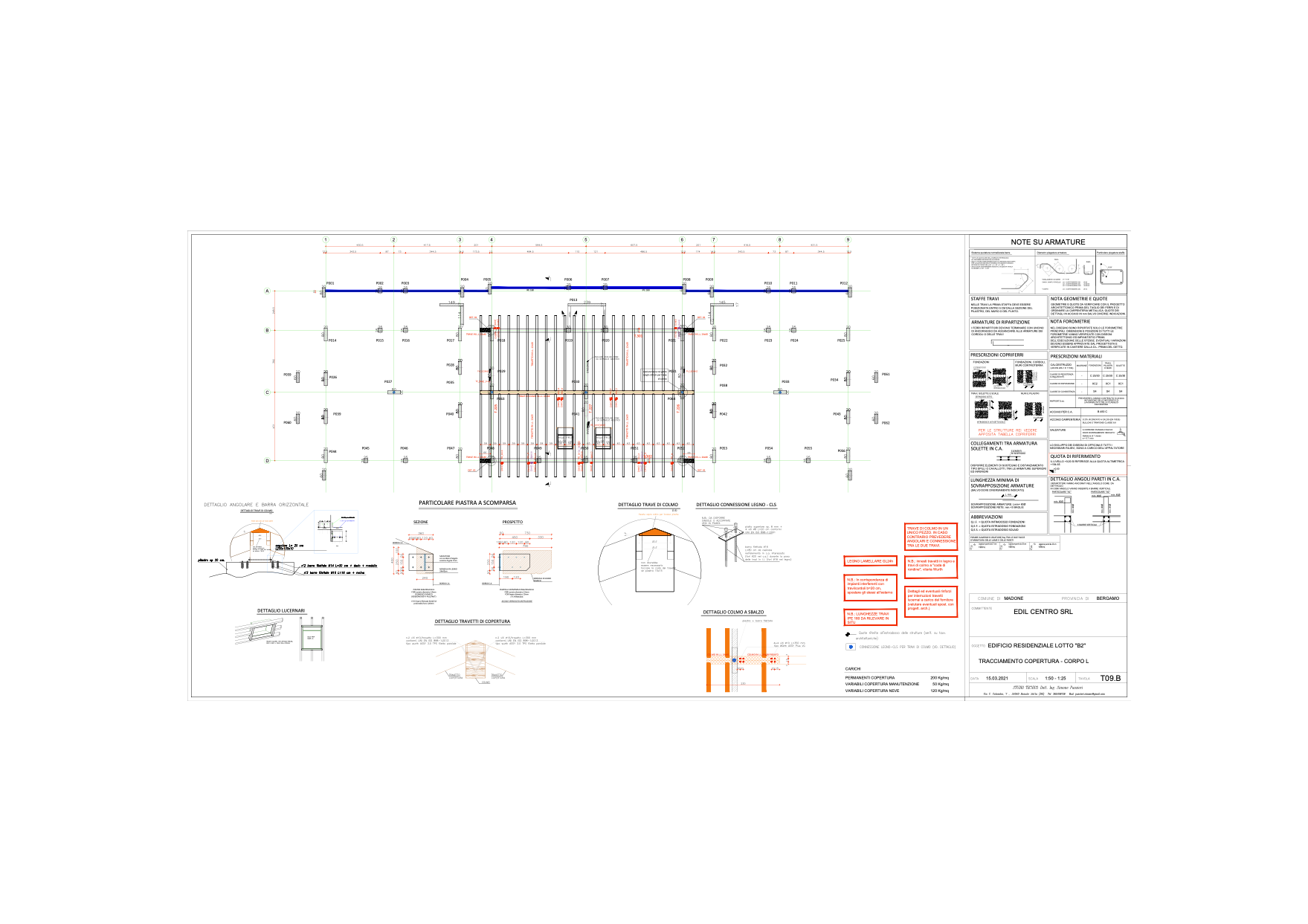 tavole progetto realizzazione edificio